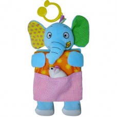 Мягкая книжечка с кольцом Biba Toys Забавный слоненок (014JF) Мягкая книжечка с кольцом Biba Toys Забавный слоненок (014JF)
